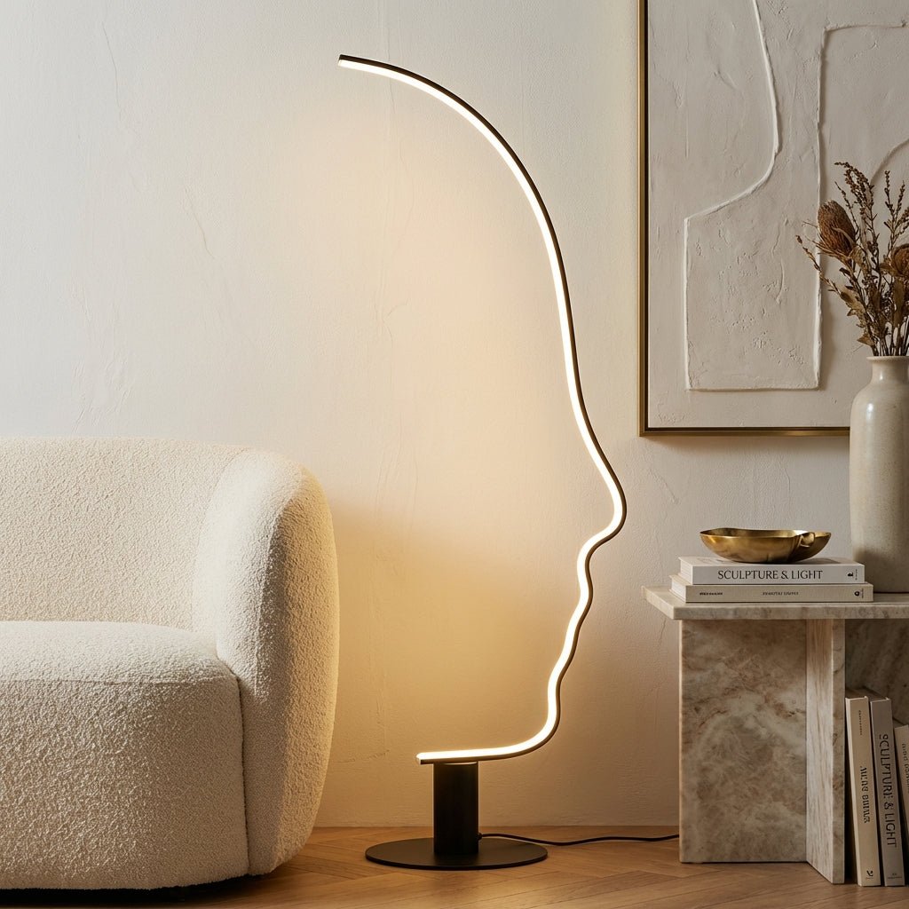Reykjavik Face Profile Floor Lamp
