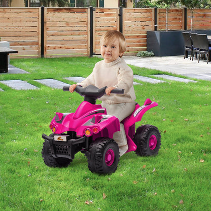 6V Kids ATV Quad w/ Music, Forward, for 2-6 Years, Pink