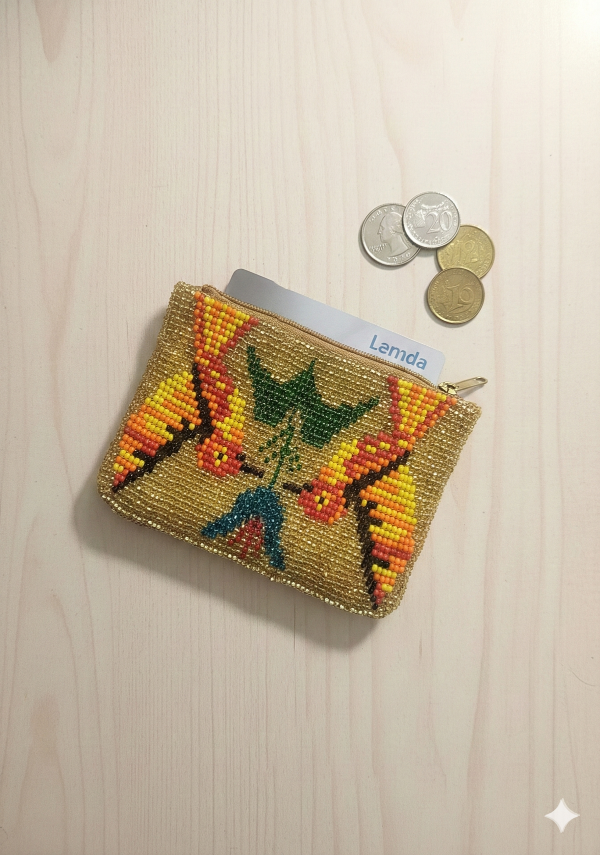 HummingBird Beaded coin purses