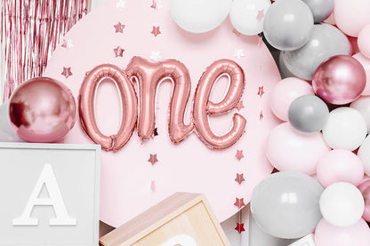 Rose Gold One Balloon