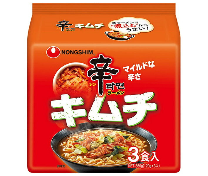 農心ジャパン 辛ラーメン キムチ 3食パック×12袋入【日本出荷】