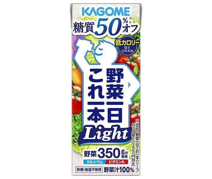 Kagome One vegetable per day Light 200ml paper pack x 24 pieces [Shipped in Japan]