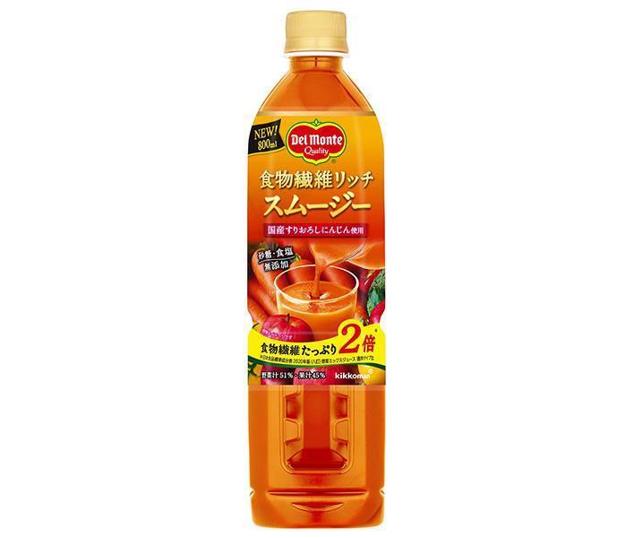 デルモンテ 食物繊維リッチ スムージー 800mlペットボトル×15本入【日本出荷】