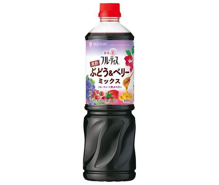 Mitsukan Commercial Fruitis Black Vinegar Grape & Berry Mix 1000ml plastic bottles x 8 bottles [shipped in Japan]