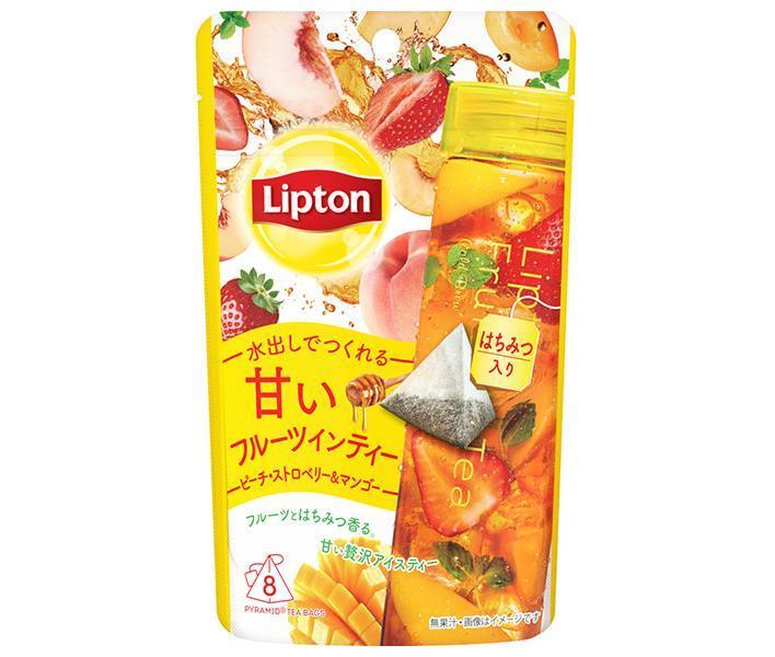 Lipton Fruit in Tea Peach Strawberry & Mango Tea Bags 8P x 6 Bags [Shipped in Japan]
