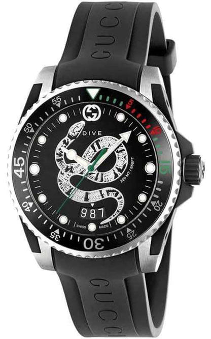 Gucci 45mm Dive Mens Watch YA136217