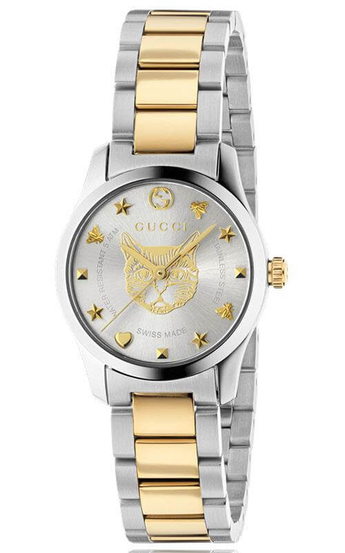 GUCCI G-Timeless Feline Dial Watch YA126596