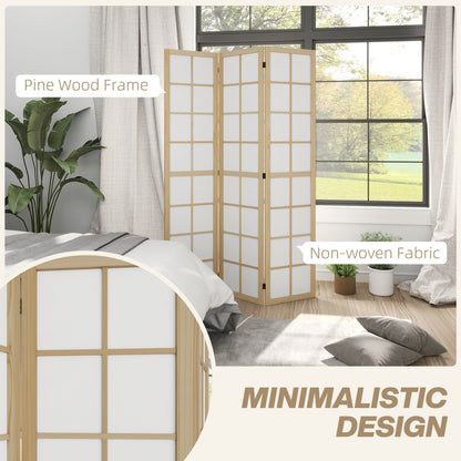 3 Panel Room Divider, 5.6 ft Folding Wall Divider Room Partition for Home Office, Bedroom, Black