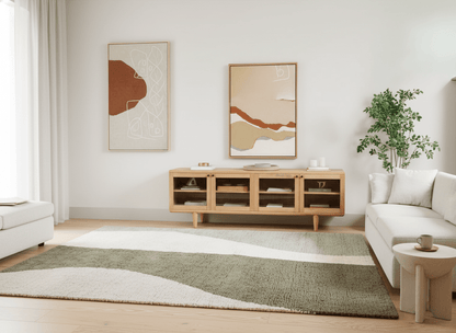 Sage River Flow Plush Area Carpet