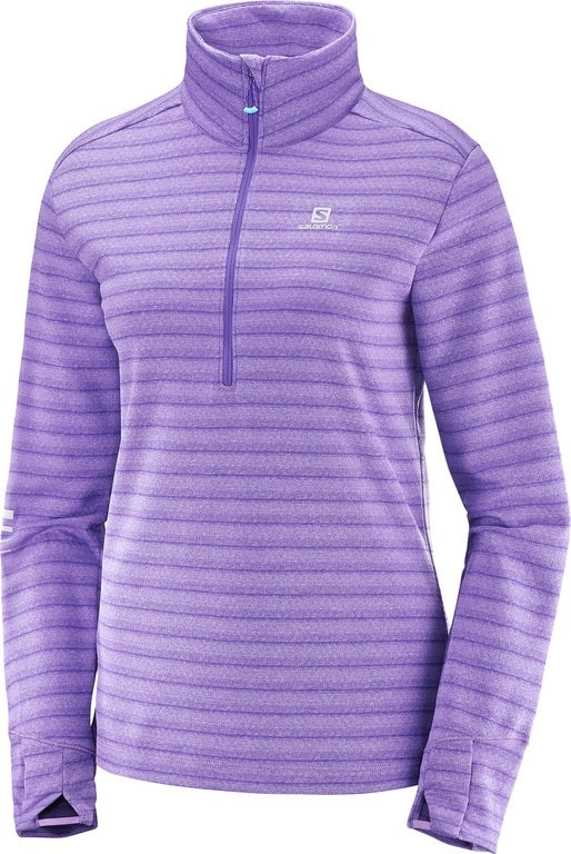 Salomon Women's Lightning Half Zip Active Fleece Mid Pullovers Sizes S & M