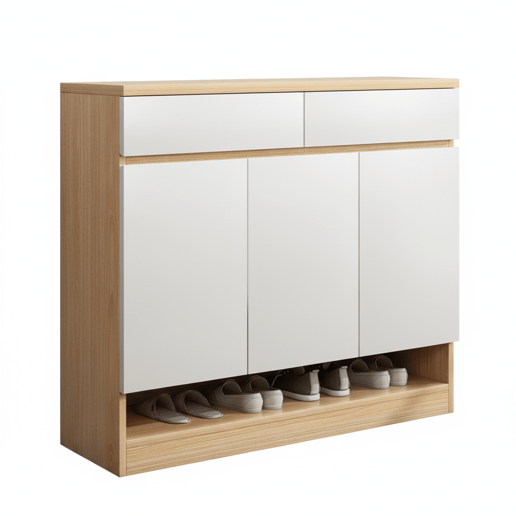 SC52 White Shoe Cabinet