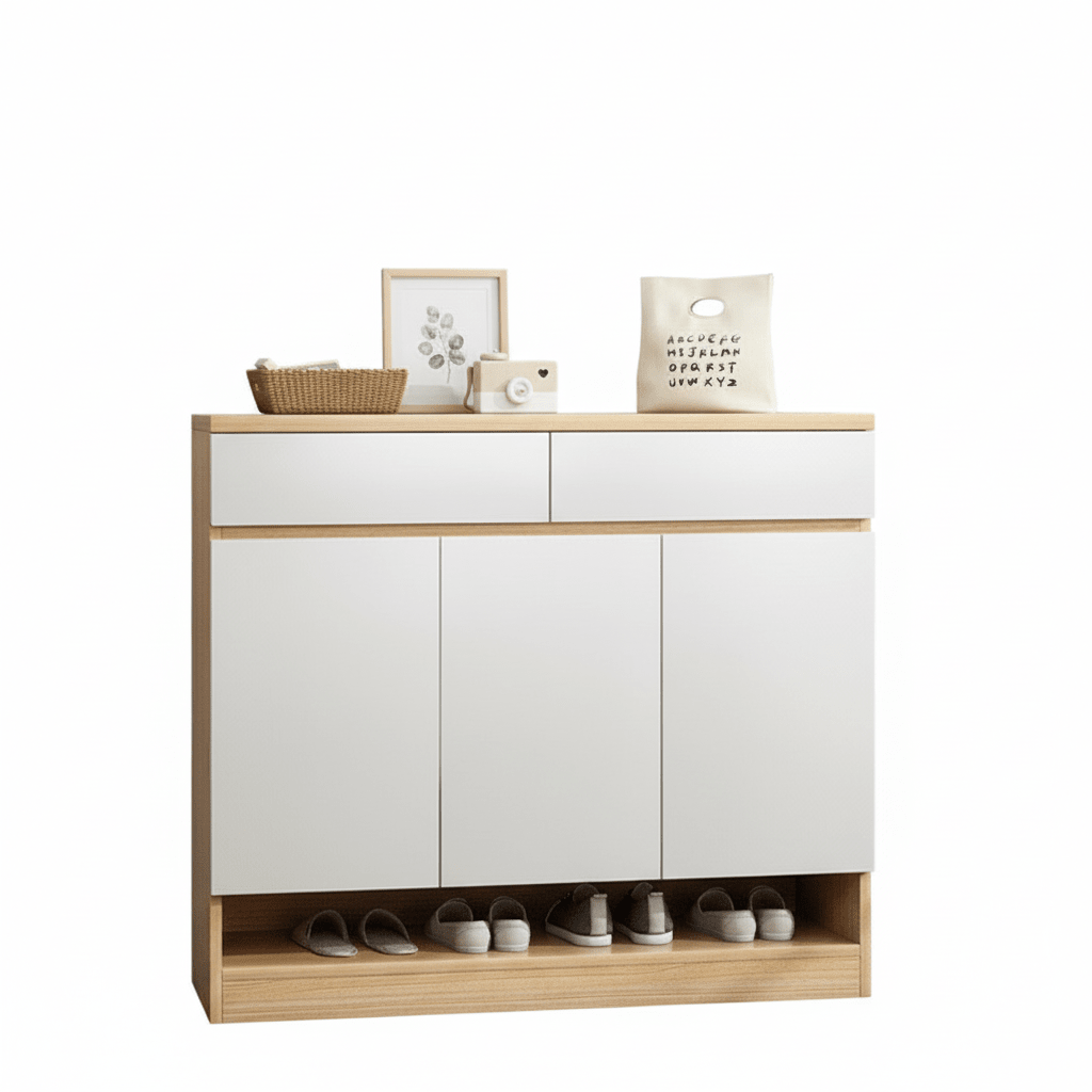 SC52 White Shoe Cabinet