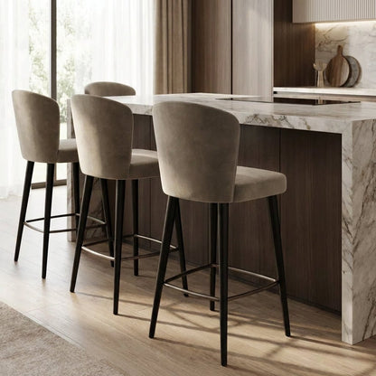 Set of Four Silhouette Counter Stools