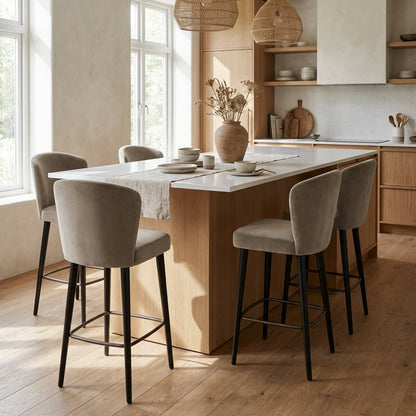 Set of Four Silhouette Counter Stools