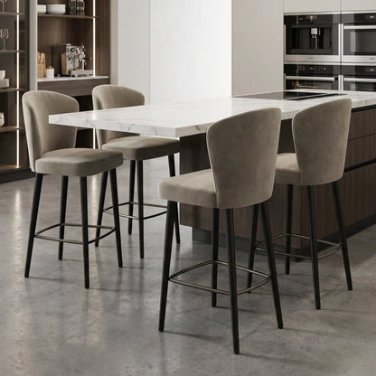 Set of Four Silhouette Counter Stools