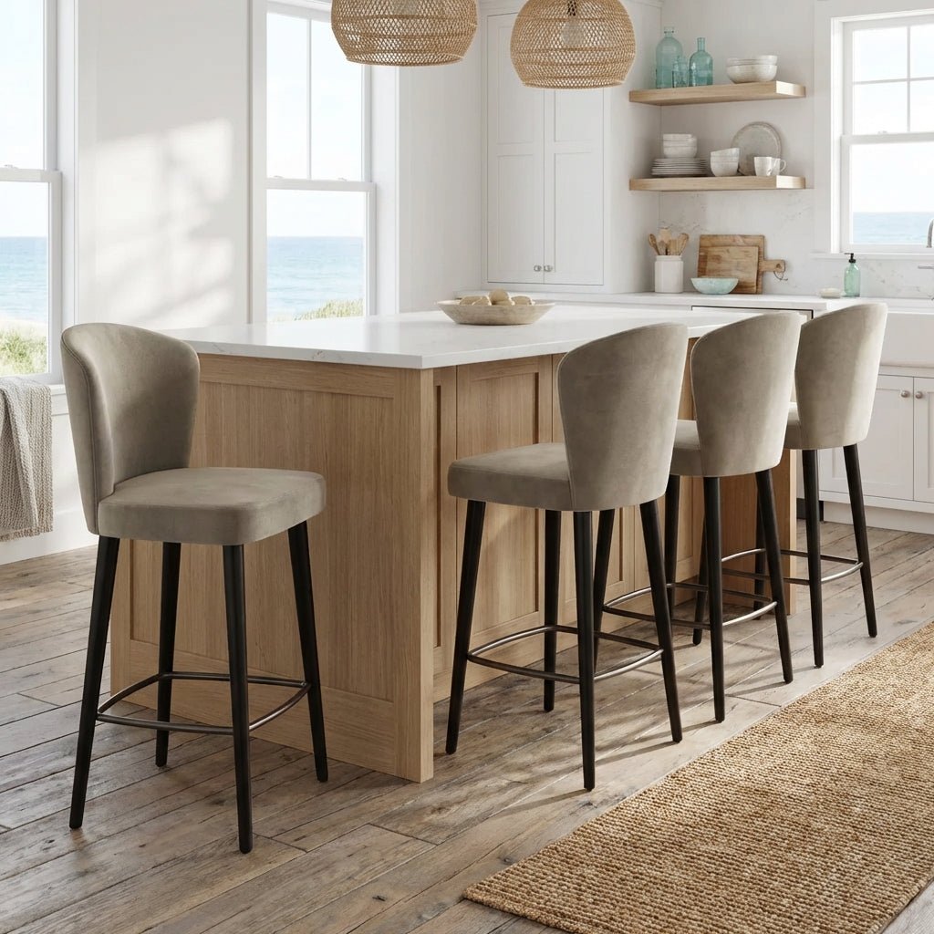 Set of Four Silhouette Counter Stools