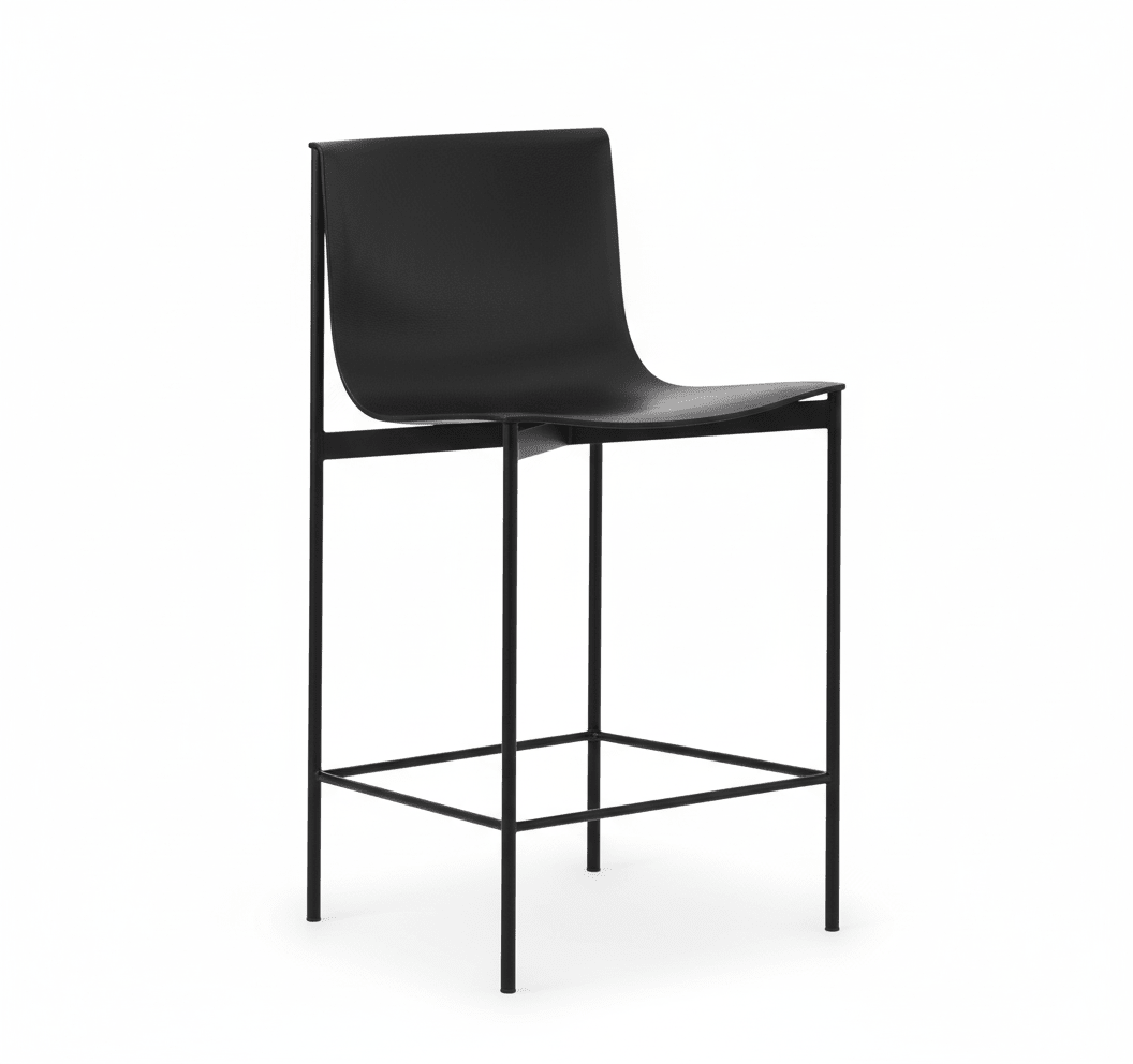 Set of Two Alto Modern High-Back Bar Stools