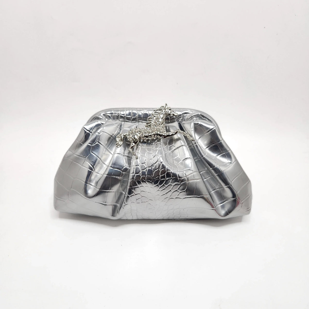 Silver Gallop Cloud Clutch - Products Added