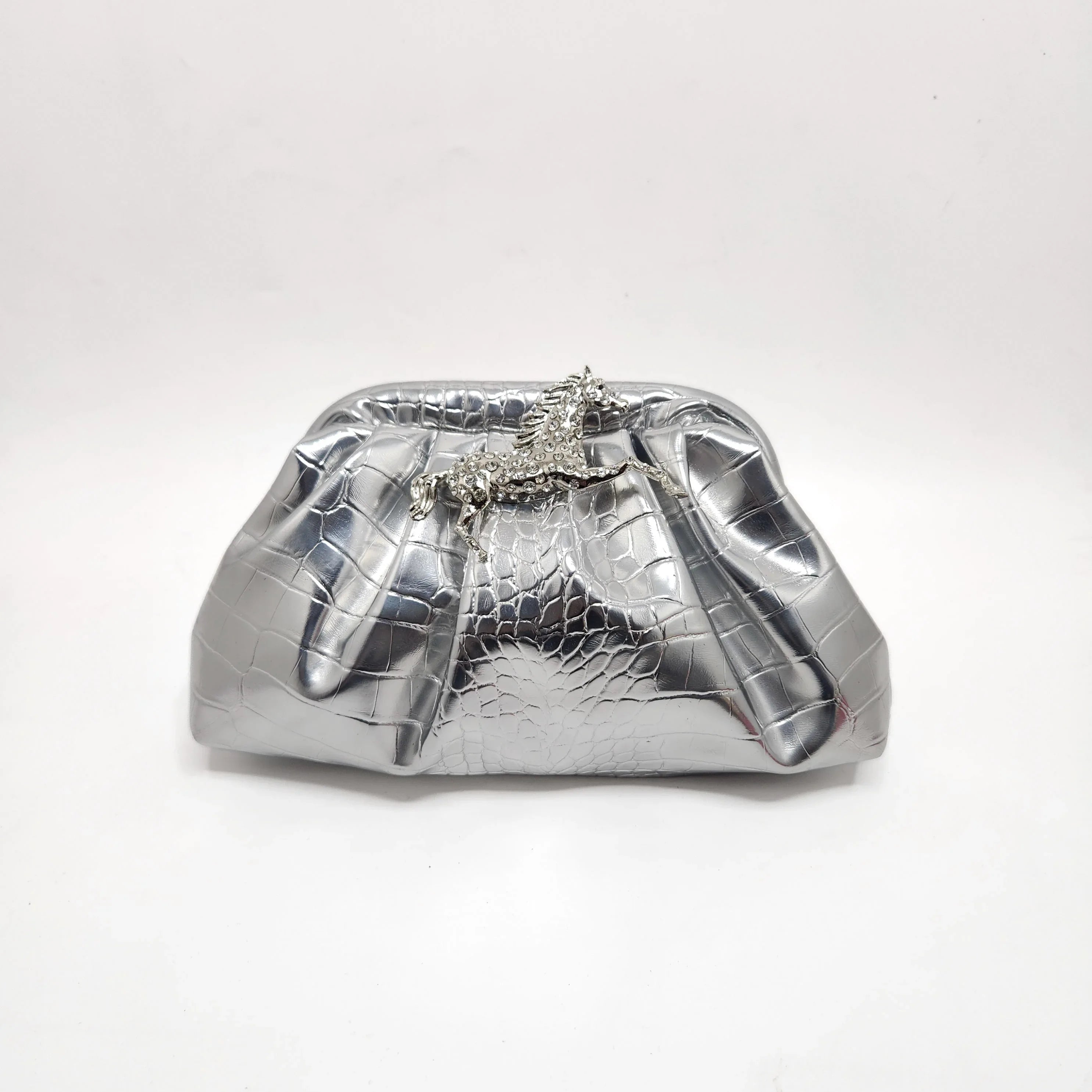 Silver Gallop Cloud Clutch - Products Added