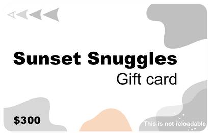 Sunset Snuggles Gift cards