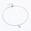 Simple Star Silver Anklet | 925 Sterling Silver Bracelet For Women | Fashion Foot Jewelry Sct009