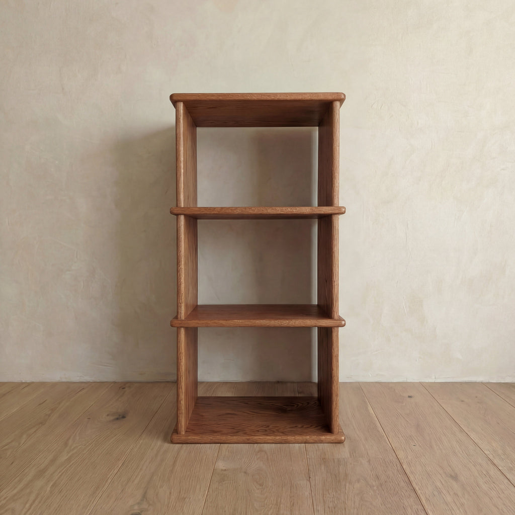 Small bookshelf in red oak