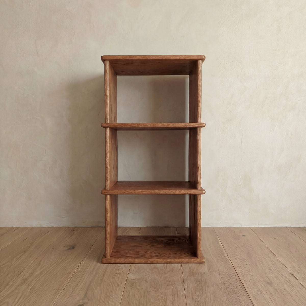 Small bookshelf in red oak