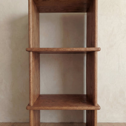 Small bookshelf in red oak