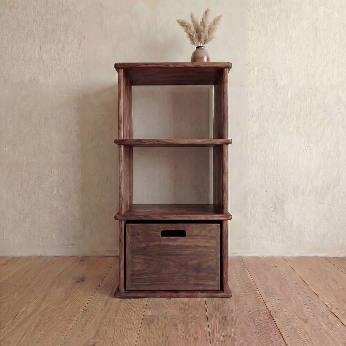 Small bookshelf in walnut
