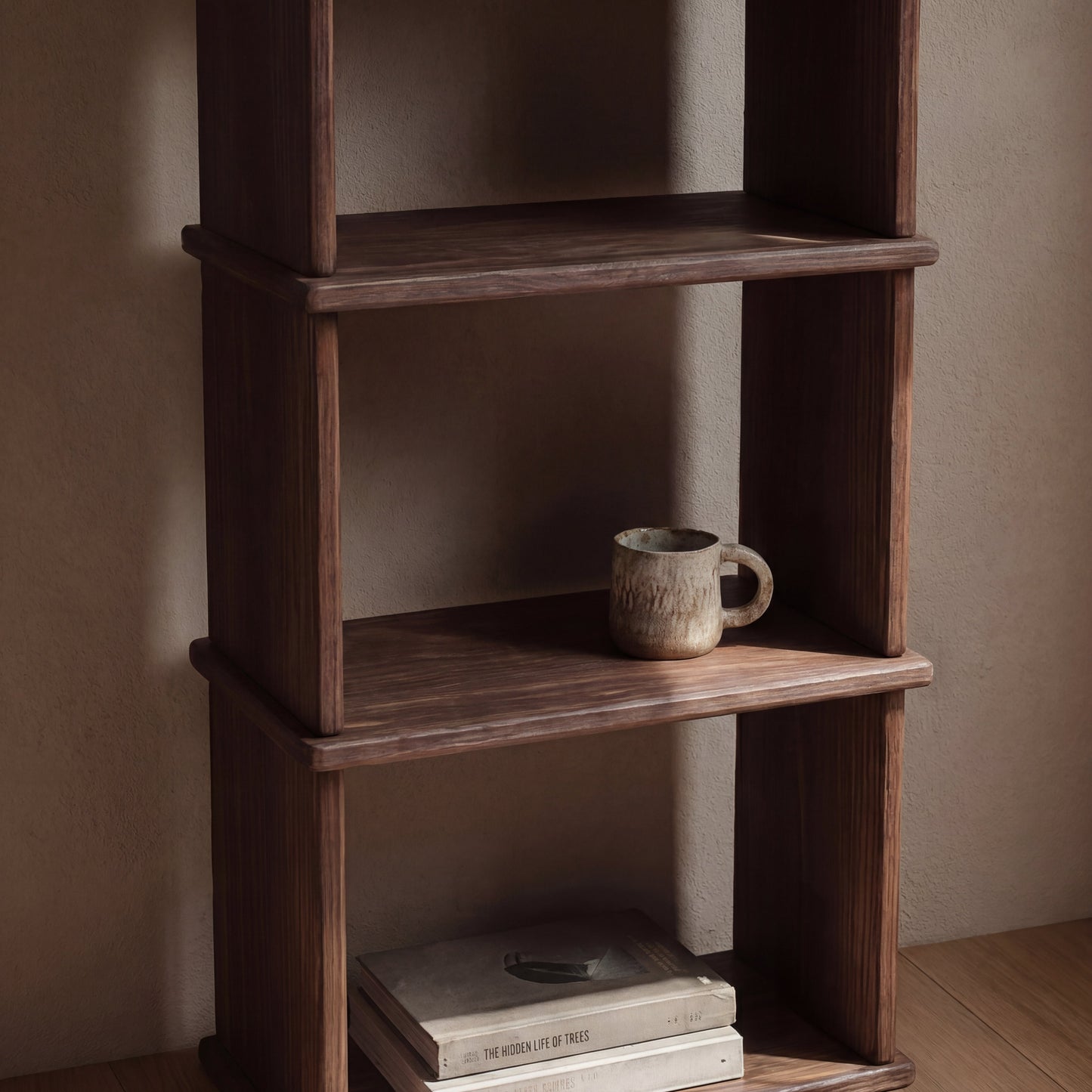 Small bookshelf in walnut