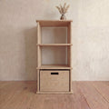 Small bookshelf in white oak