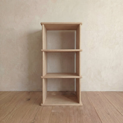 Small bookshelf in white oak