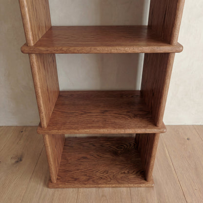 Small bookshelf in red oak