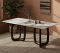 Smoky Black Ash Wood Dining Table