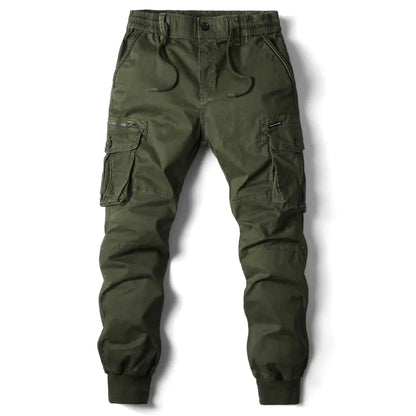Men's Solid Color Casual Cargo Pants in Multiple Colors