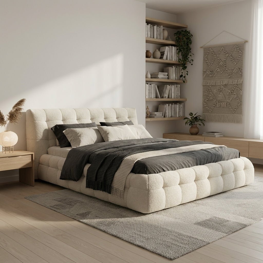 Soho Plush Upholstered King Bed
