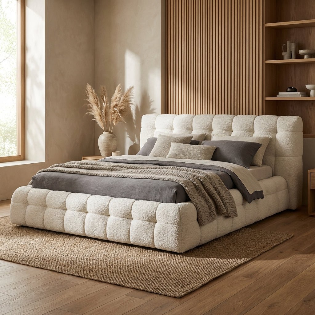 Soho Plush Upholstered King Bed