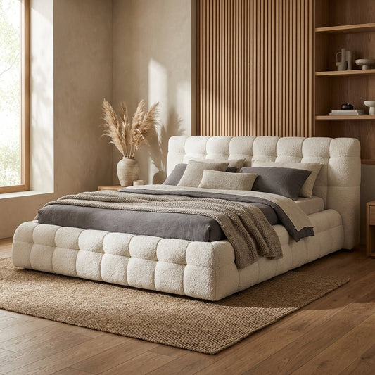 Soho Plush Upholstered King Bed