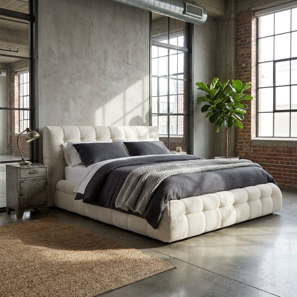 Soho Plush Upholstered King Bed