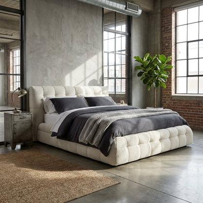 Soho Plush Upholstered King Bed