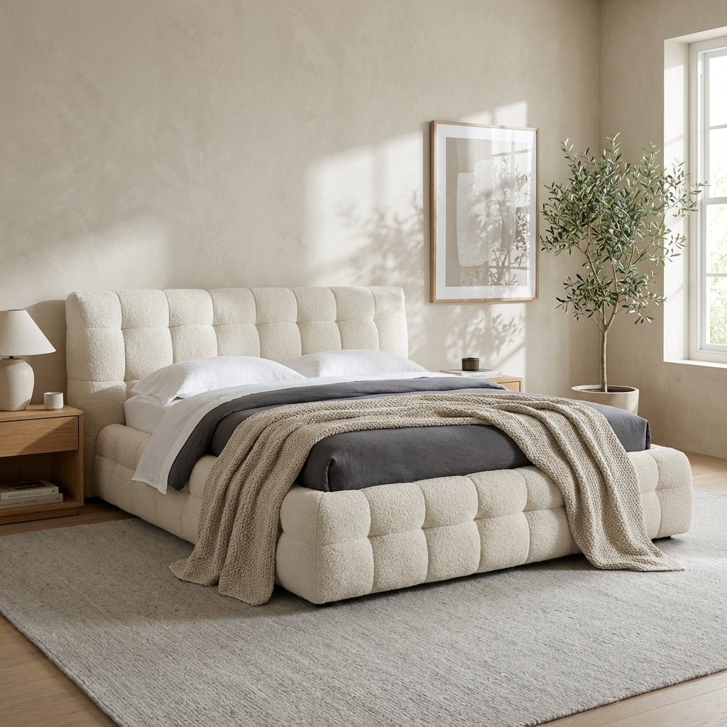 Soho Plush Upholstered King Bed