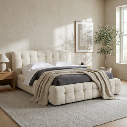 Soho Plush Upholstered King Bed