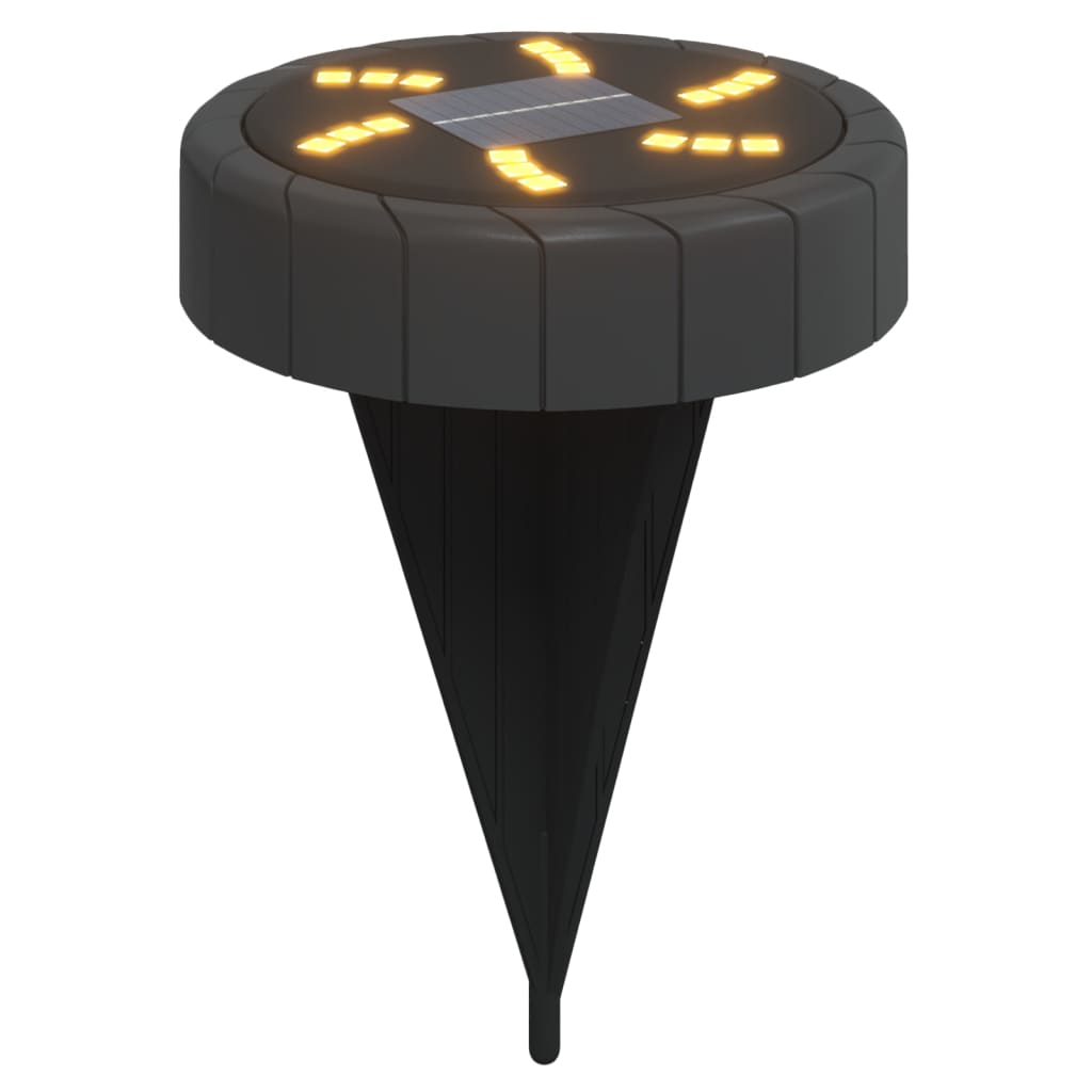 Solar Ground Lights with Ground Spike, 12 Pieces, Warm White - Royal Eagles Promise of Peace