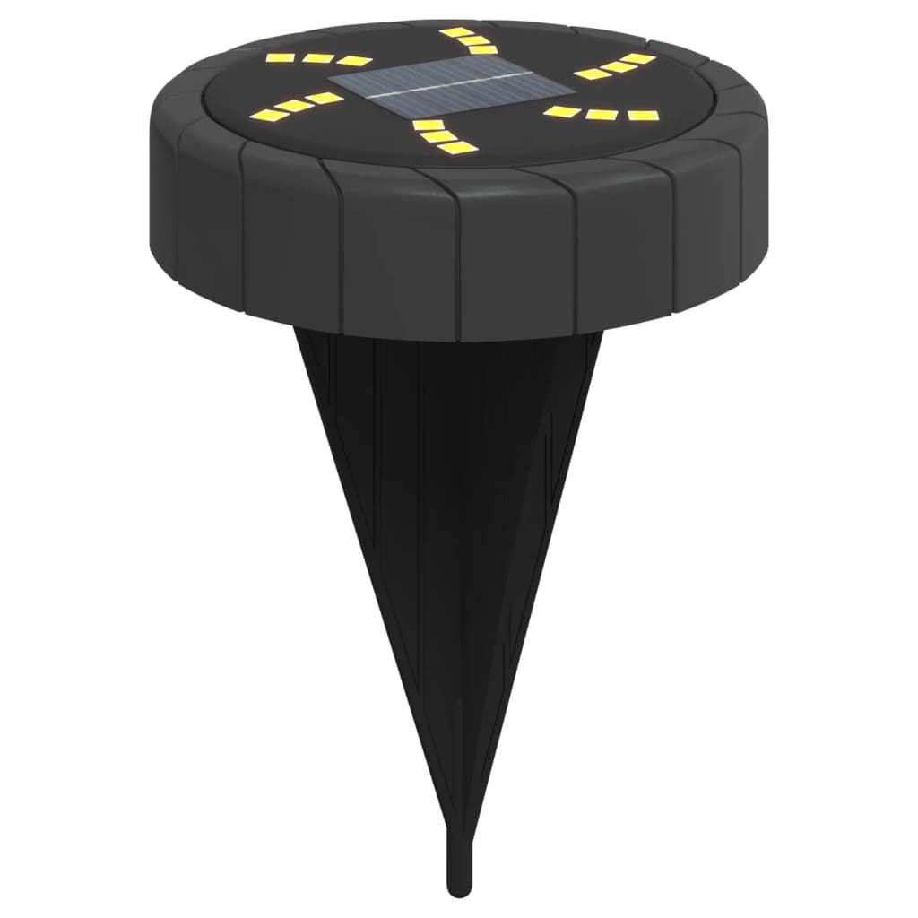 Solar Ground Lights with Ground Spike, 12 Pieces, Warm White - Royal Eagles Promise of Peace