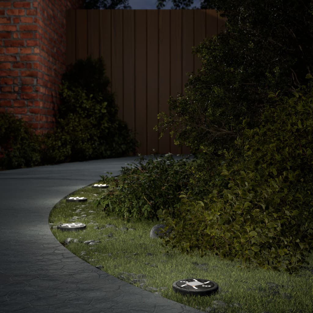 Solar Ground Lights with Ground Spike, 12 Pieces, Warm White - Royal Eagles Promise of Peace