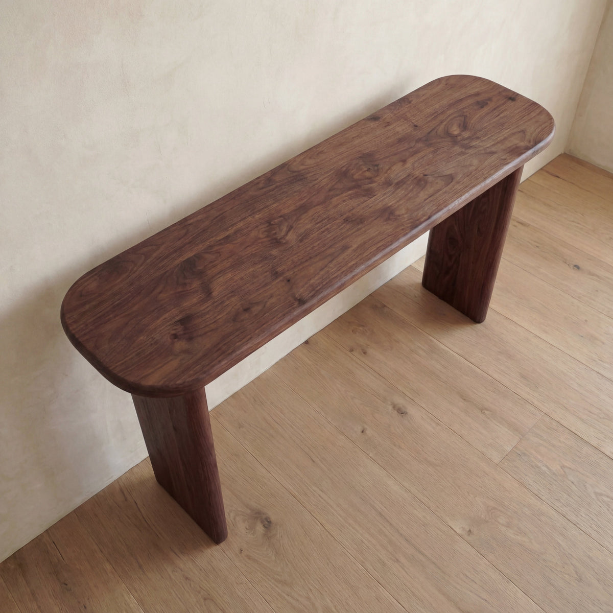 60 inch console table in walnut