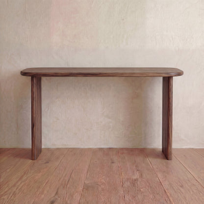 60 inch console table in walnut