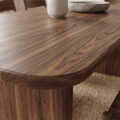 8 person dining table in walnut