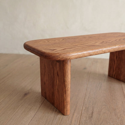 40 inch coffee table in red oak