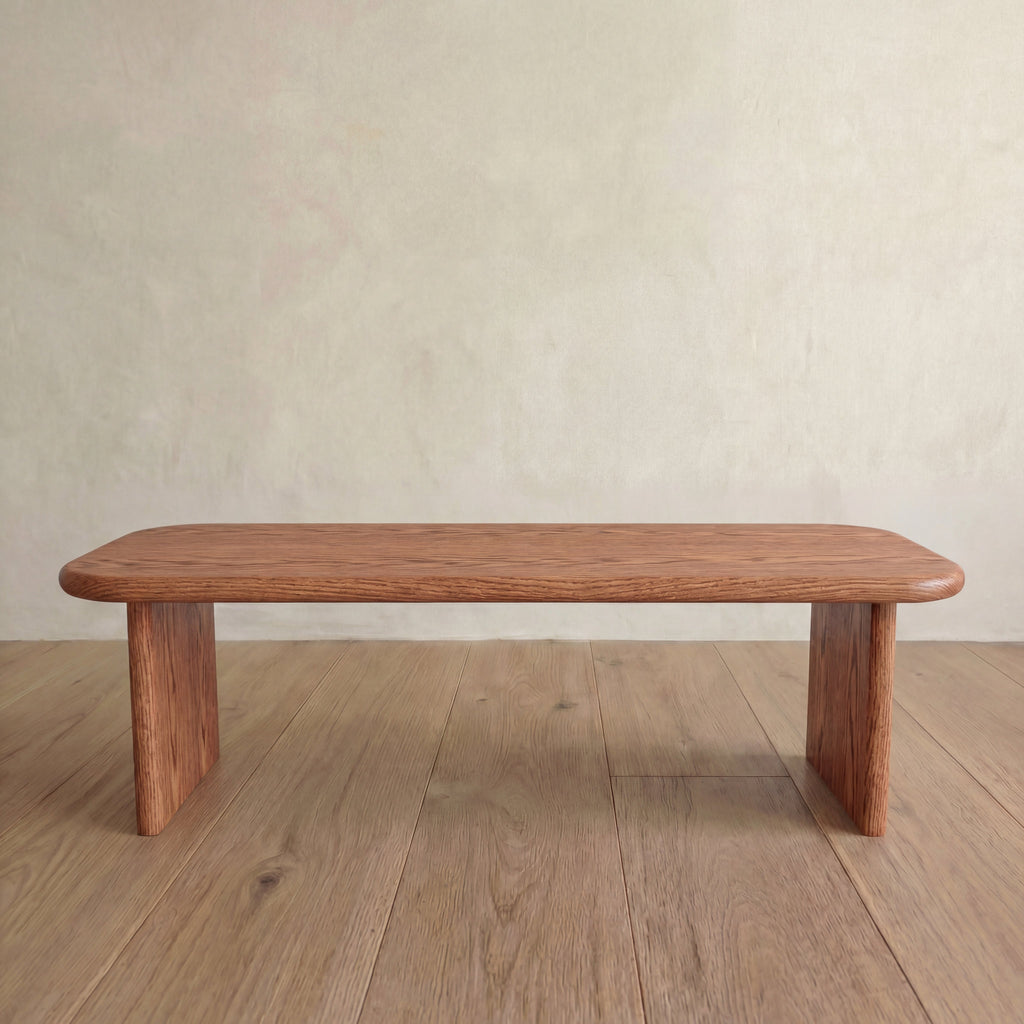 60 inch coffee table in red oak